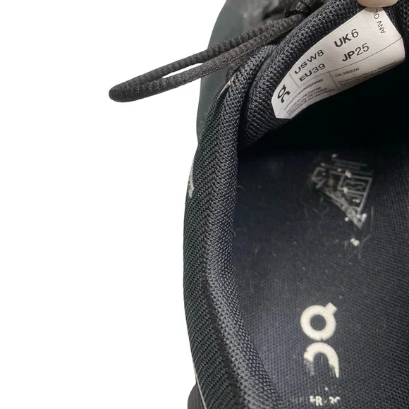 On Running Black Athletic Shoes woman’s size 8 - Picture 6 of 7